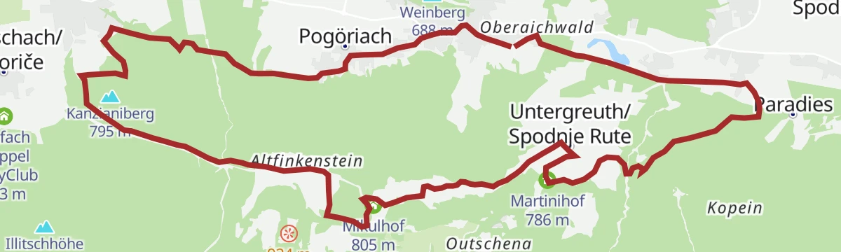 Route map: Mountainbike Trail Connector Faaker See - Nr.22